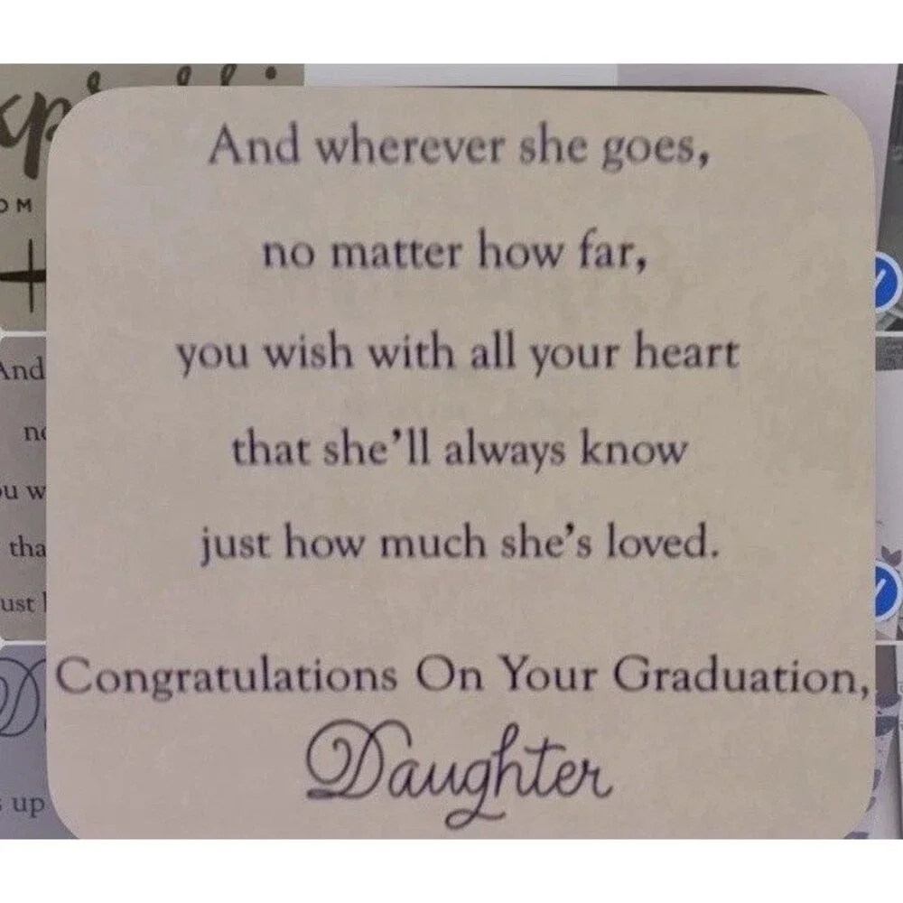 Hallmark Graduation Card for Daughter | Elegant Floral Keepsake